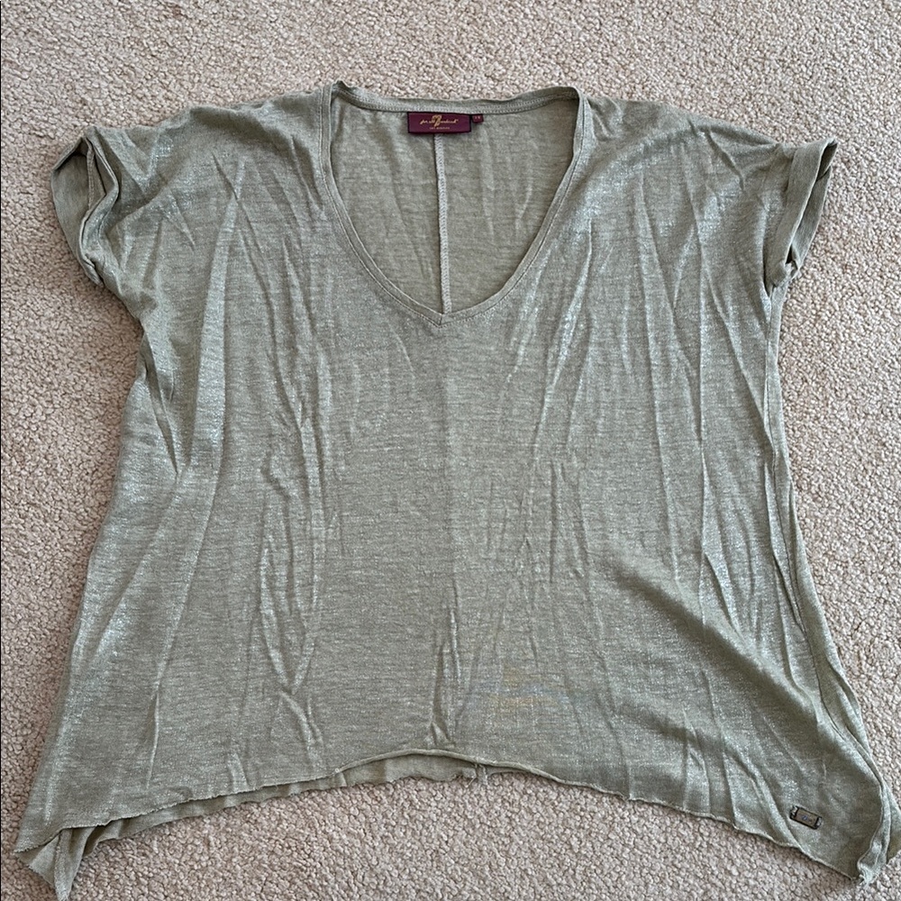 Stylish gold V-Neck Tee